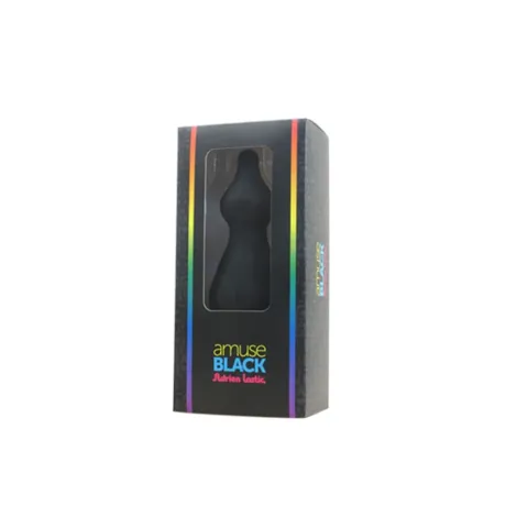 Анальная пробка Adrien Lastic Amuse Big Black (L) с двумя переходами, макс. диаметр 4,4 см