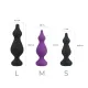 Анальная пробка Adrien Lastic Amuse Big Black (L) с двумя переходами, макс. диаметр 4,4 см