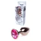 Анальна пробка - B-Series HeavyFun Jewellery Red Gold Plug, золотисто-рожева