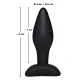Анальна пробка - Black Velvets Butt Plug Small