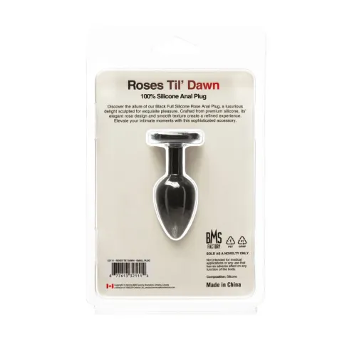Анальная пробка BMS Roses Til’ Dawn Silicone Anal Plug Small