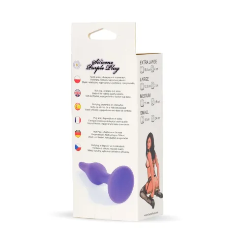 Анальная пробка — Silicone Purple Plug S