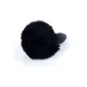 Анальная пробка — Bunny Tail Silicone Black Plug Black
