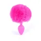 Анальна пробка - Bunny Tail Silicone Pink Plug Pink