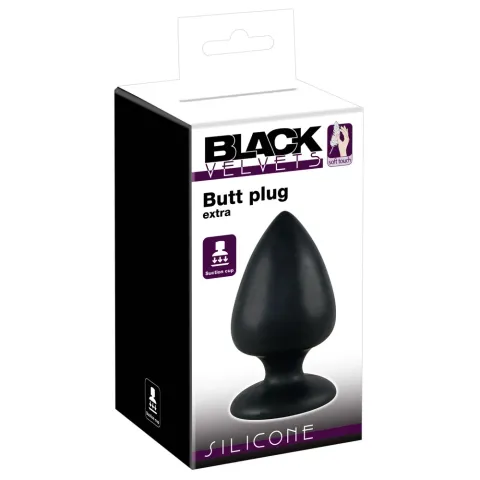 Анальна пробка - Black Velvets Butt Plug Extra