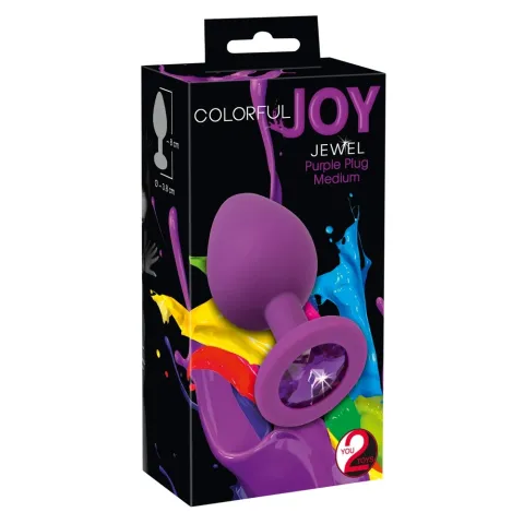 Анальная пробка — Colorful Joy Jewel Purple Plug Medium