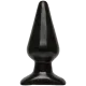 Анальная пробка Doc Johnson Smooth Classic Large - Чёрный, максимум. Диаметр 5,7 см