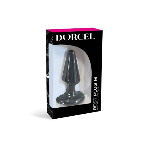 Анальная пробка Dorcel Best Plug M из мягкого силикона soft-touch, макс. диаметр 4,1 см