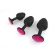 Анальна пробка Dorcel Geisha Plug Ruby M з кулькою всередині, створює вібрації, макс. діаметр 3,2см