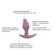 Анальная пробка Fun Factory BOOTIE FEM, розовая, в форме бутона, диаметр 2,9 см, тонкий ограничитель