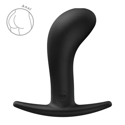 Анальная пробка Fun Factory BOOTIE L Black, диаметр 3,8 см, тонкий ограничитель