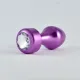 Анальная пробка — Heavy Metal Anal Plug Rosebud Aluminium Purple