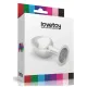 Анальна пробка - Heavy Metal Anal Plug Silver Rosebud Spiral Darkblue