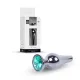 Анальна пробка - Jewellery Dark Silver BUTT PLUG- Green