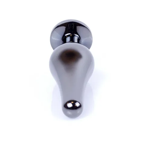 Анальна пробка - Jewellery Dark Silver Long Plug Light Blue