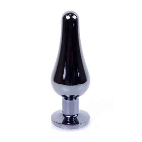 Анальна пробка - Jewellery Dark Silver Long Plug Light Blue