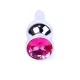 Анальна пробка - Jewellery Silver Long Plug Pink