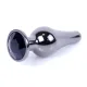 Анальна пробка - Jewellery Dark Silver BUTT PLUG- Black