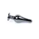 Анальна пробка - Jewellery Dark Silver BUTT PLUG- Black