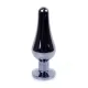 Анальна пробка - Jewellery Dark Silver BUTT PLUG- Black