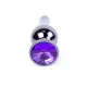 Анальна пробка - Jewellery Dark Silver BUTT PLUG- Purple