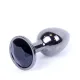 Анальна пробка - Jewellery Dark Silver Plug Black