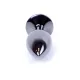 Анальна пробка - Jewellery Dark Silver Plug Black