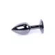 Анальна пробка - Jewellery Dark Silver Plug Black