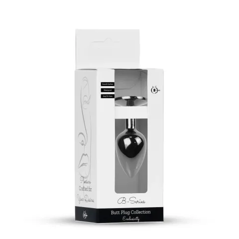 Анальна пробка - Jewellery Dark Silver Plug Black