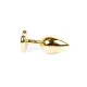 Анальна пробка - Jewellery Gold Heart Plug Black