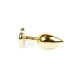 Анальная пробка — Jewellery Gold Heart Plug — красная