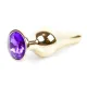 Анальна пробка - Jewellery Gold Long Plug Purple