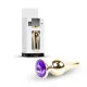Анальна пробка - Jewellery Gold Long Plug Purple