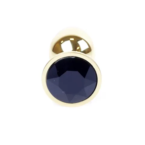 Анальна пробка - Jewellery Gold Plug Black