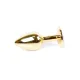 Анальна пробка - Jewellery Gold Plug Dark Blue