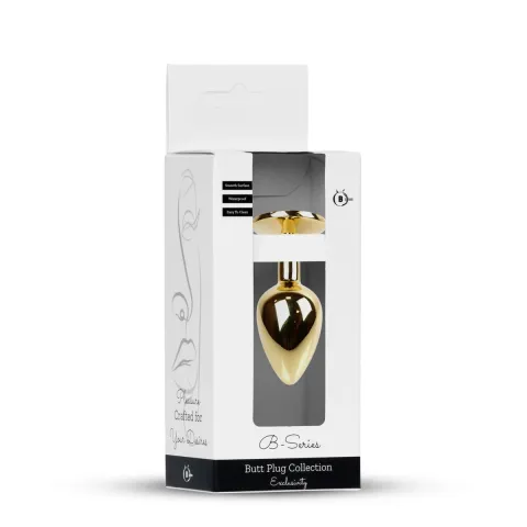 Анальна пробка - Jewellery Gold Plug Green