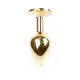 Анальная пробка — Jewellery Gold Plug Light Blue