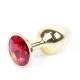 Анальная пробка — Jewellery Gold Plug Red