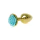 Анальная пробка — Jewellery Gold PLUG ROSE — светло-голубая