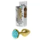 Анальная пробка — Jewellery Gold PLUG ROSE — светло-голубая