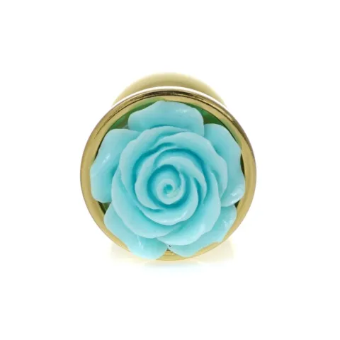 Анальная пробка — Jewellery Gold PLUG ROSE — светло-голубая