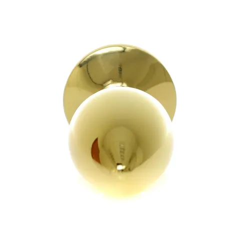 Металлическая анальная пробка — Plug-Jewellery Gold PLUG ROSE — красная