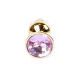 Анальна пробка - Jewellery Gold Plug Light Pink