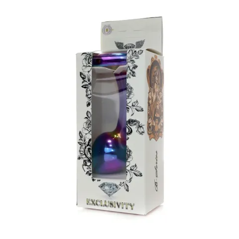 Анальна пробка - Jewellery Multicolour Curved Plug L