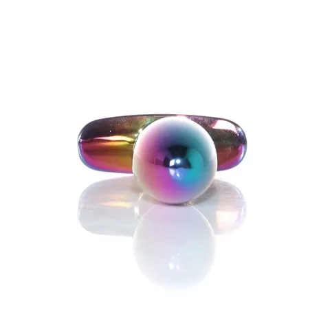 Анальная пробка — Jewellery, разноцветная пробка, красная, размер S