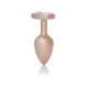 Анальна пробка - Jewellery Pearl Gold Heart Plug Clear S