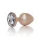 Анальна пробка - Jewellery Pearl Gold Plug Clear L