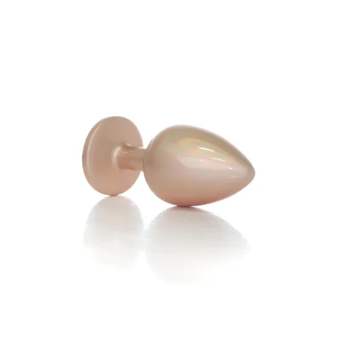 Анальна пробка - Jewellery Pearl Gold Plug Clear L