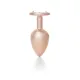 Анальна пробка - Jewellery Pearl Gold Plug Clear L