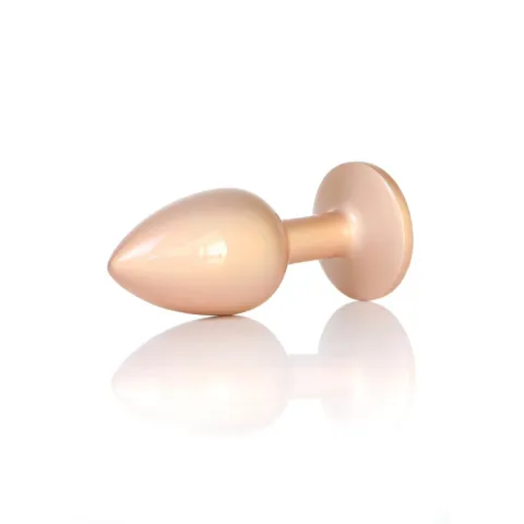 Анальна пробка - Jewellery Pearl Gold Plug Clear S